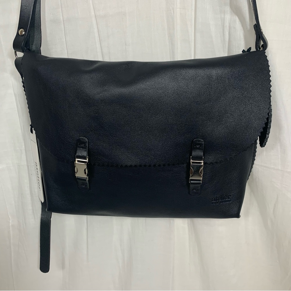 Jack Gomme Atelier 1436 Reve Black Leather Crossbody Bag Brand New Discontinued